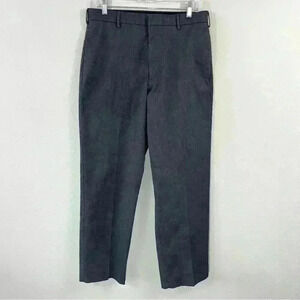 Dockers dark gray flat front relaxed fit pants